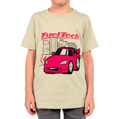 Camiseta Infantil Carro Rosa