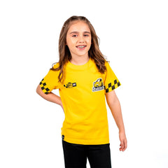 Camiseta Infantil Amarelo Racing