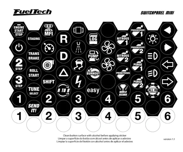Cartela de Adesivo SwitchPanel Mini